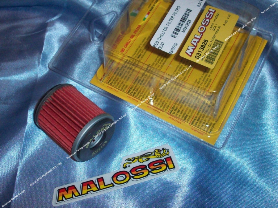 Red chilli oil filter MALOSSI oil filter for maxi-scooter 125cc YAMAHA X-MAX & X-CITY, MBK SKYCRUISER & CITYLINER 4 Stroke