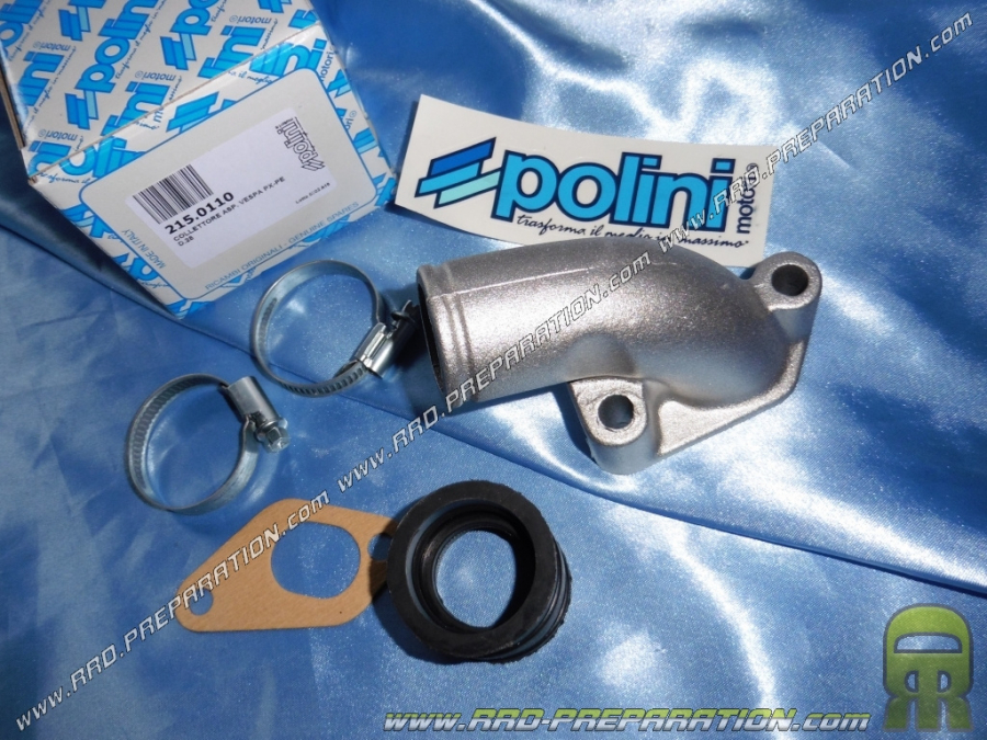 Pipe d'admission POLINI Ø28 avec manchon VESPA PX, PE, TS... 125, 150 et 200cc