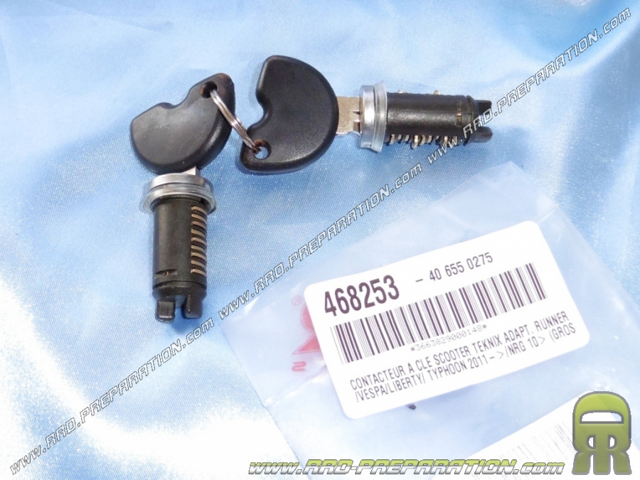 Barrel switch / Neiman with 2 key (key) + lock safe TEKNIX for Vespa Piaggio, Typhoon, NRG, GILERA RUNNER ...