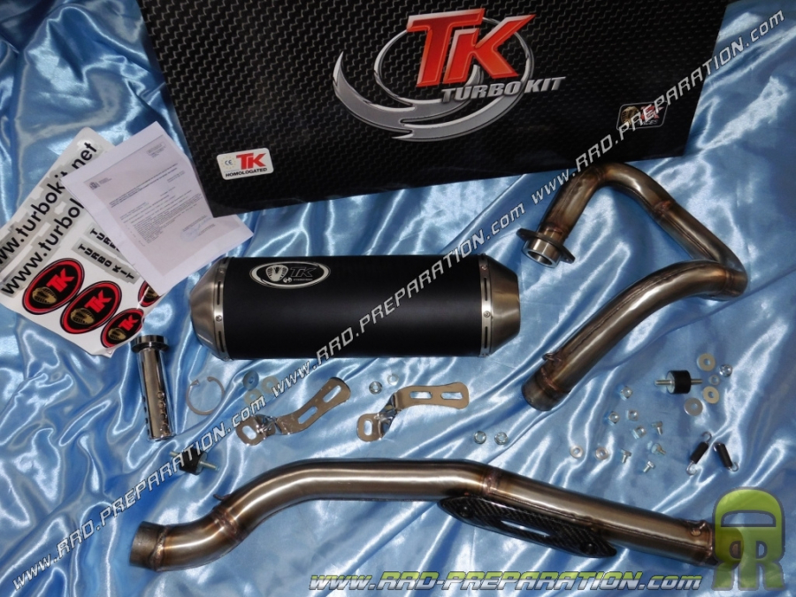 Ligne de pot d'échappement TURBO KIT TK QUAD 4T OVAL pour YAMAHA RAPTOR et WARRIOR 350