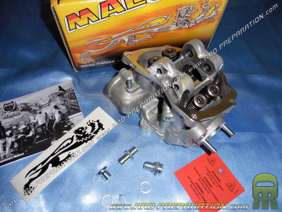 Cylinder Head MALOSSI V4 O74 / 75.5 in maxi-scooters to 125cc to 300cc aluminum