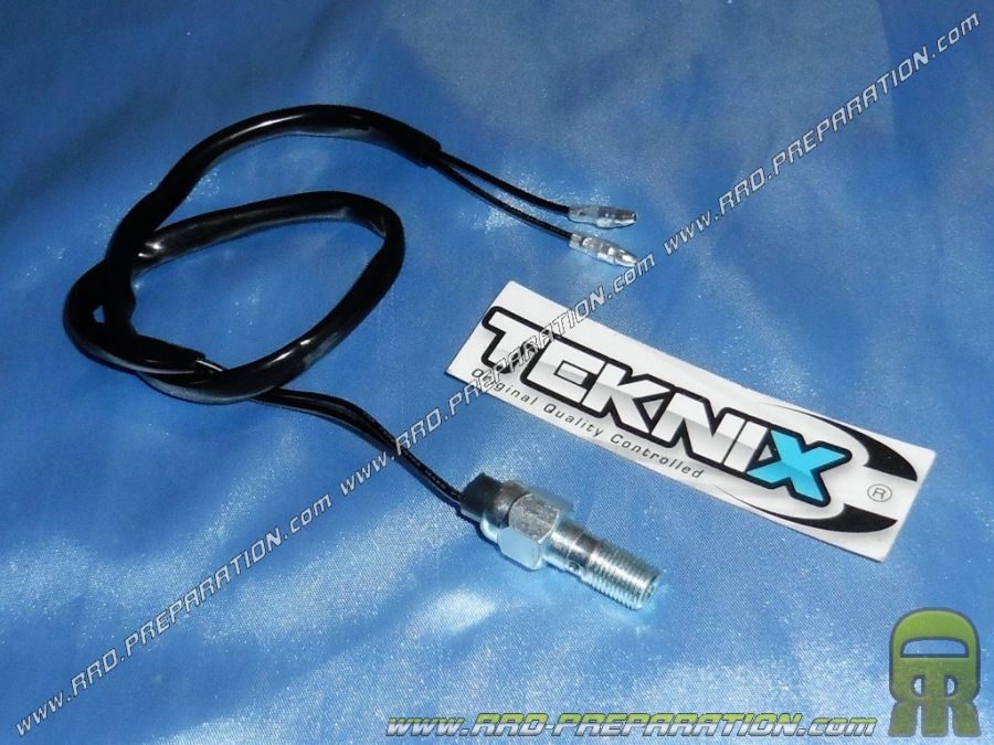 Interruptor de tope (freno) trasero TEKNIX para atornillar con cable roscado Ø10 X 1mm universal