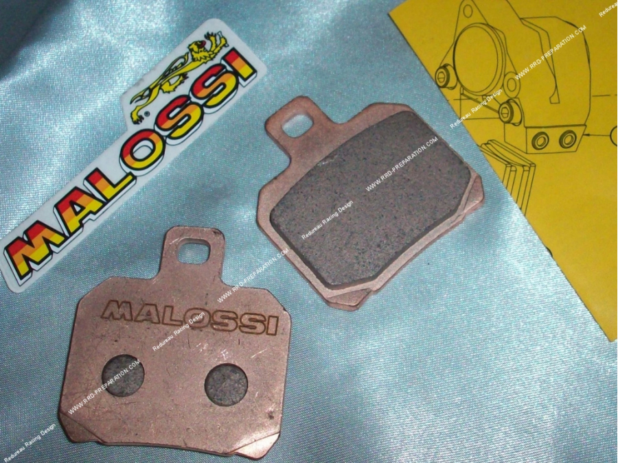 Rear or front brake pad (depending on model) MALOSSI for maxi-scooter / 50cc motorcycle / APRILIA , DERBI , GILERA , MALAGUTI, M