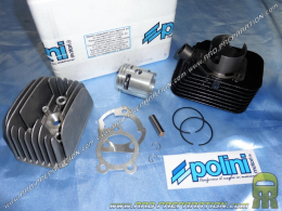 Kit 70cc Ø43mm complete with cylinder head (axis Ø10 / 12mm) cast iron POLINI RACING PIAGGIO Ciao, Px, Boxer, Bravo ...