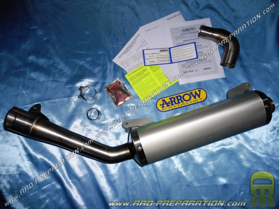 Escape ARROW RACING para APRILIA RS4 125cc 4 tiempos 2011 a 2014 catalizado o no según se desee