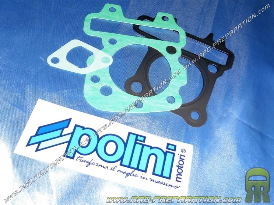 Pack joint complet pour POLINI Racing 80cc Ø49mm sur scooter APRILIA, PIAGGIO, VESPA... 50cc 4 temps