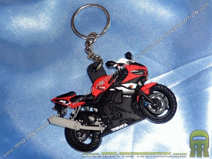 Porte clef YAMAHA R6 - rouge et noir