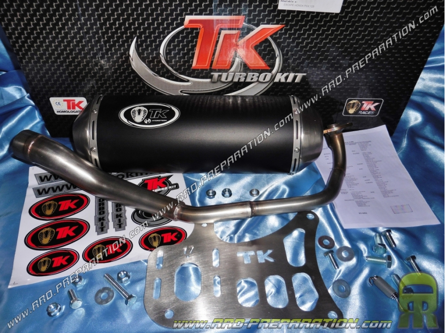 Pot d' échappement TURBO KIT TK MAXI SCOOTER HONDA PCX 125cc avant 2012