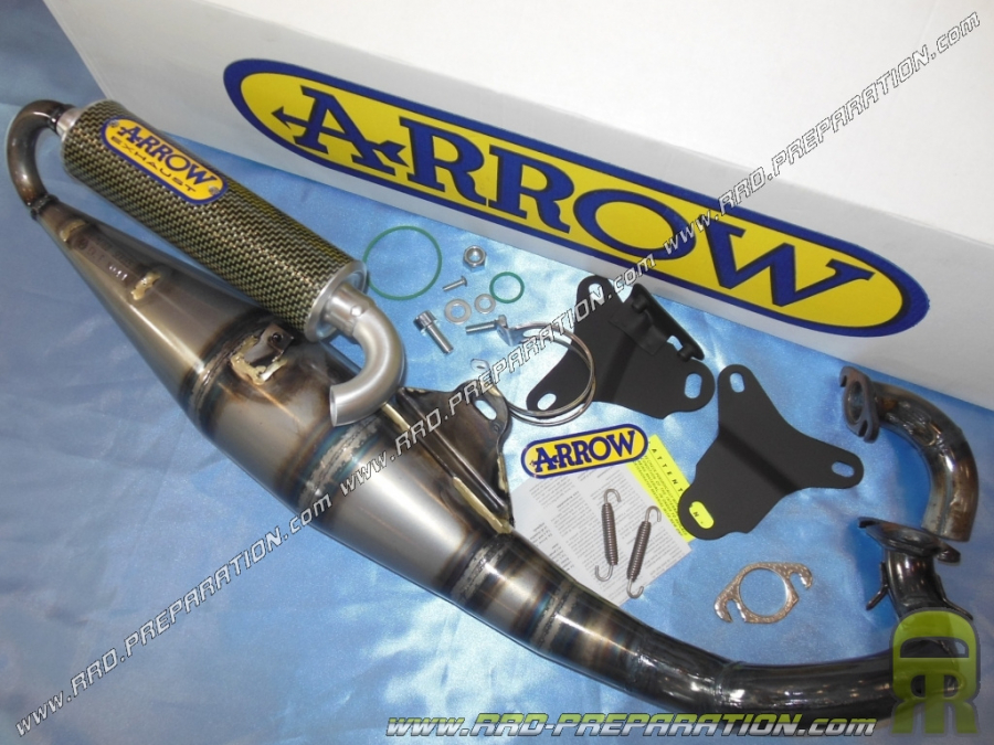 Pot d'échappement ARROW LIMITED SERIES 70cc Compétition pour MINARELLI Horizontal (MBK Nitro, Aprilia sr, ...)