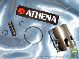 Piston ATHENA mono-segment Ø40mm axe 10mm pour kit 50cc aluminium sur minarelli vertical (booster, bws...)