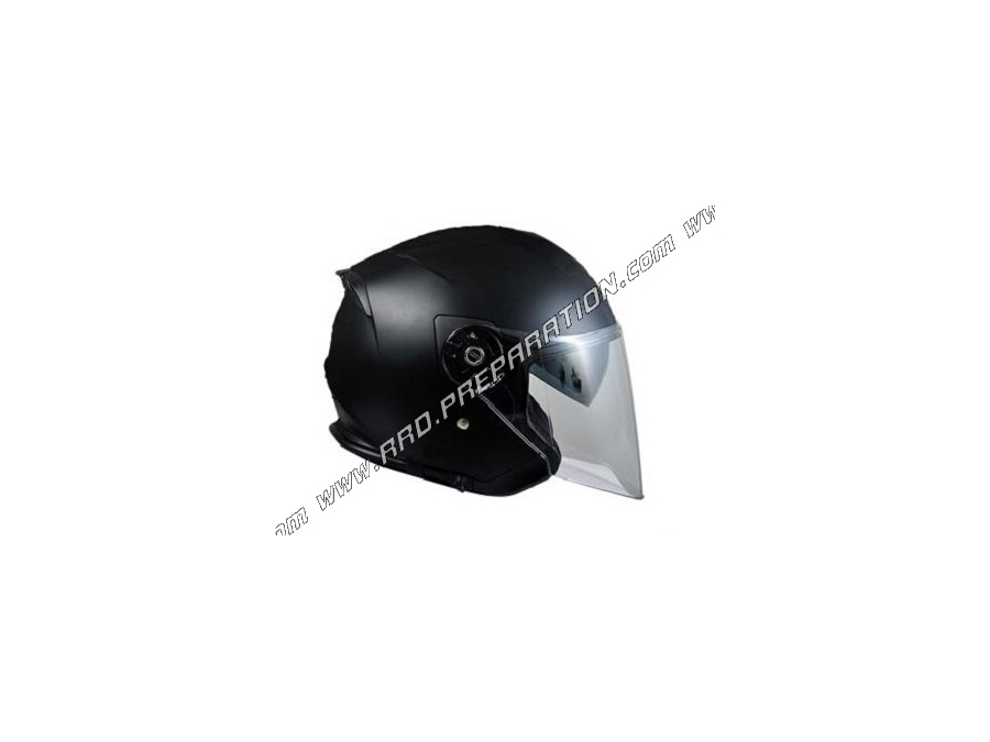 Casco jet doble pantalla CHOK JET CITY RDJ 16 negro mate