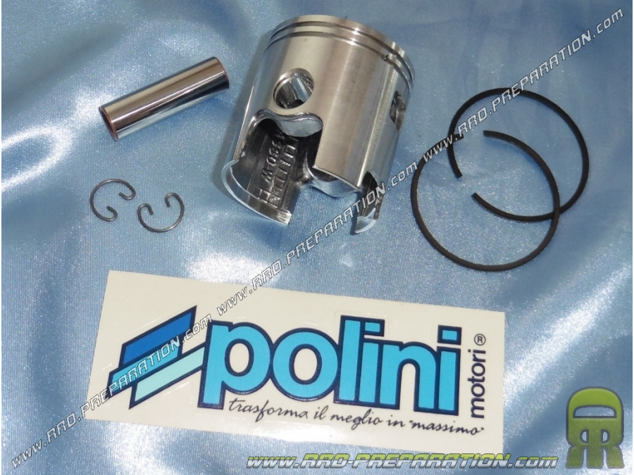 Piston bi segments POLINI pour kit Ø47mm 75cc POLINI fonte sur scooter VESPA et PIAGGIO