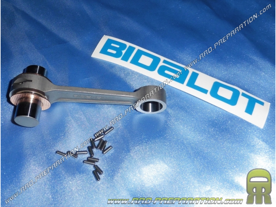 Biela de cigueñal reforzada tamaño largo (Longitud 90, 95mm, muñequilla Ø18mm, eje 12mm) motor DERBI euro 1, 2 & 3