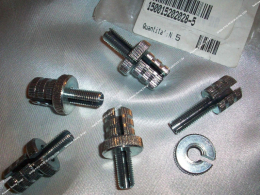 Ajustador / cable tensor barril Ø8mm rosca / terminal para funda Ø8mm para moto y otros (tuerca de freno libre)
