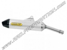 Silencieux d'échappement ARROW THUNDER ALUMINIUM avec embout carbone homologué pour moto SUZUKI DR 600 R/S de 1985 à 1990