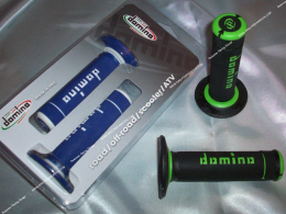 Handlebar grips, closed side covering, large two-tone DOMINO X-TREME ring (choice of color)