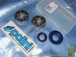 Kit crankshaft reinforced bearings C4 + spy POLINI Ø19mm scooter Vespa 50, 125cc