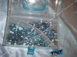 Caja maletín con surtido completo de abrazaderas de Ø8,5 a 35mm para refrigeración, carburación u otras TNT ORIGINAL (110 pi