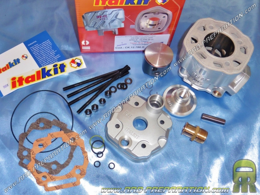 Kit 80cc high engine Ø50mm ITALKIT Racing Competition aluminum DERBI euro 3