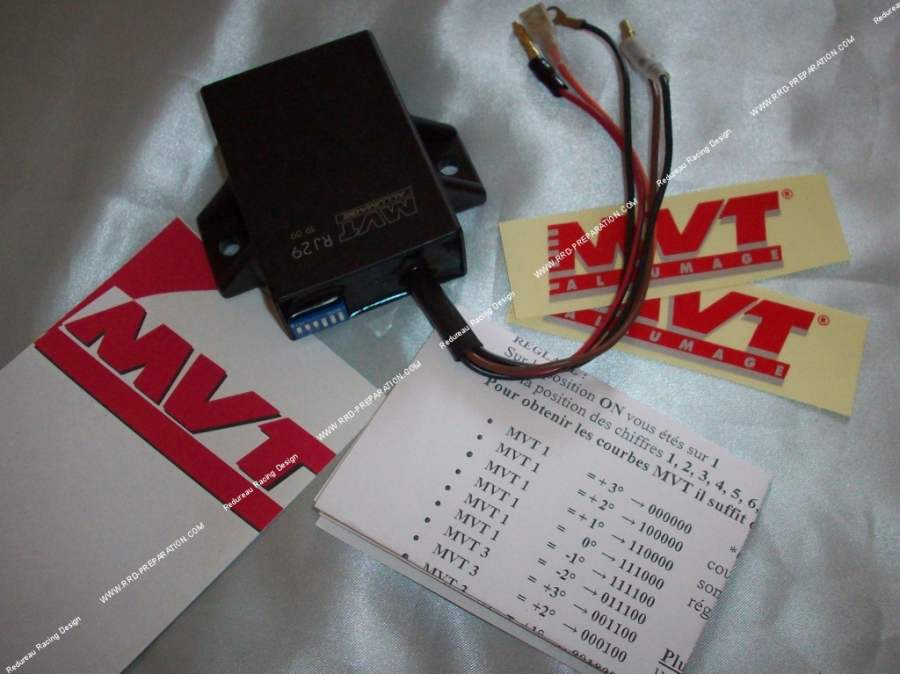 Boîtier CDI calculateur MVT EPROM 5 (RJ 23) pour allumage MVT premium et digital direct sur minarelli am6 YAMAHA et MBK a partir