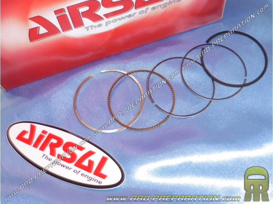 Set of rings and wiper Ø52mm for 124,6cc AIRSAL aluminum kit on YAMAHA X-MAX 125cc, 125cc YZF R, MBK CITYLINDER ...