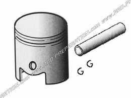 Piston BARIKIT bi-segments Ø47mm pour kit BARIKIT fonte 70cc sur scooter HONDA, KYMCO, BSV, SYM...