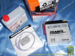 Batterie FRANCE EQUIPEMENT 6V pour cyclomoteur et mobylette