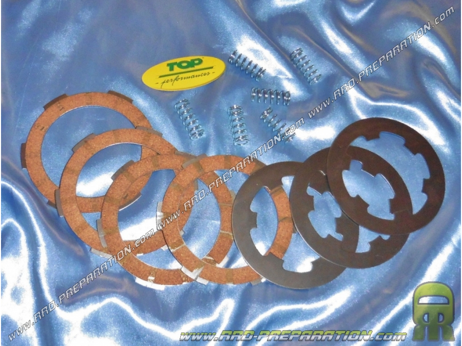 Game 7 reinforced clutch plates DR Racing (infill + discs) with spring for Vespa scooter EPA FL2 ... 50 125cc