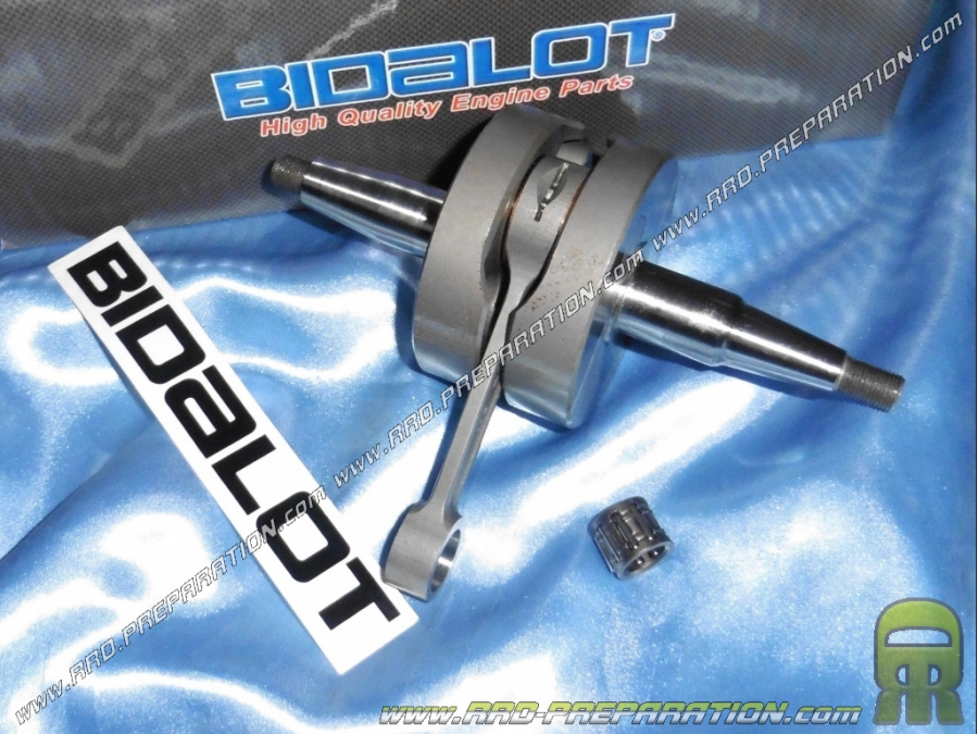 Vilebrequin, vilo, embiellage BIDALOT Racing Factory course 39,7mm pour mécaboite moteur DERBI euro 3