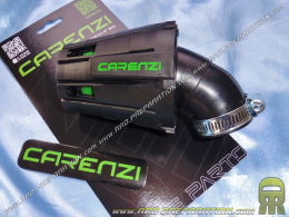 Air filter, horn CARENZI Type K & N angled 45 ° adjustable (carburizing Ø of fixing Ø28mm to 35mm) green size M