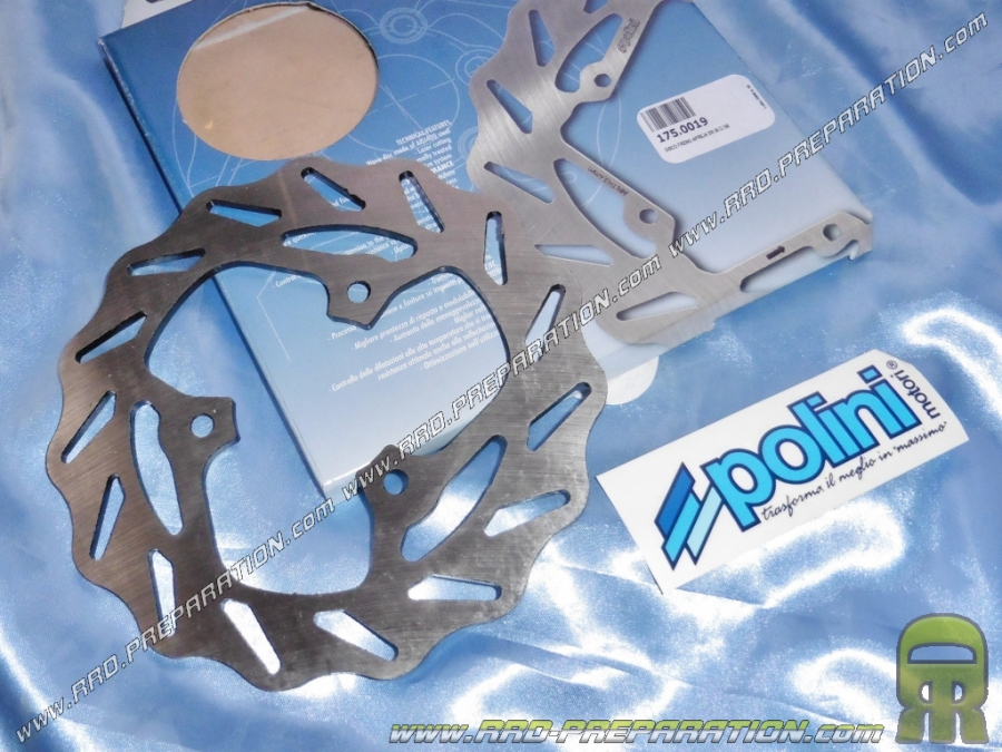 Brake disk wave Polini Ø190mm for Aprilia SR, GILERA STALKER, TYPHOON, Piaggio NRG, NTT, MBK OVETTO, BETA ...