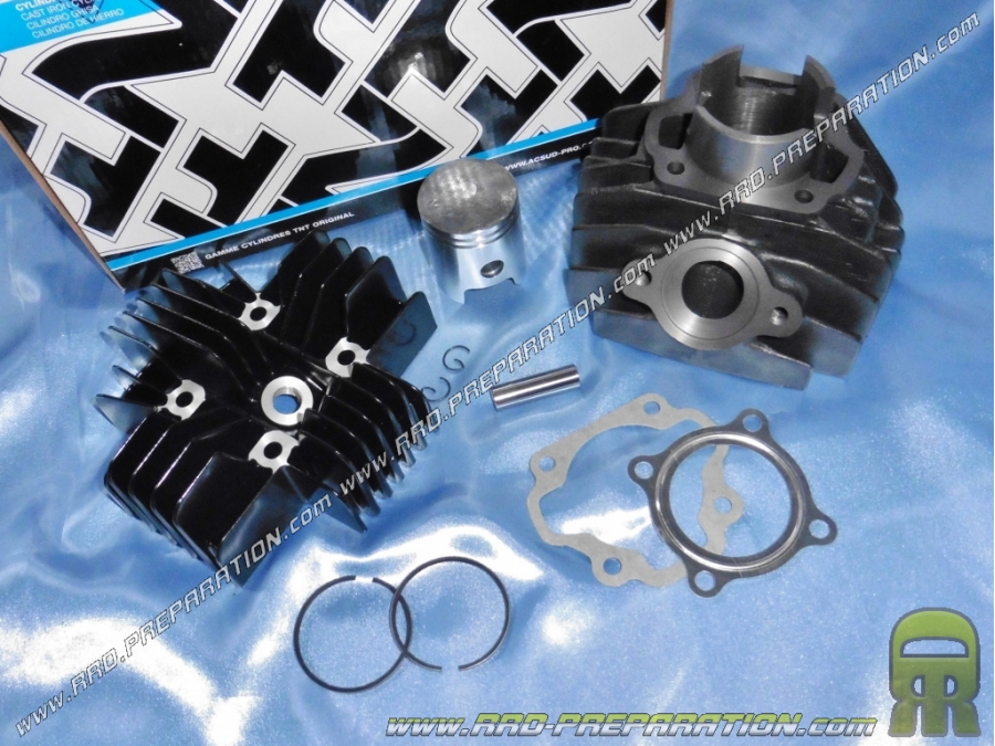 Kit haut moteur cylindre, piston, culasse Ø47mm TNT fonte YAMAHA PEEWEE, PW , YZINGER, YZ 80 ... 