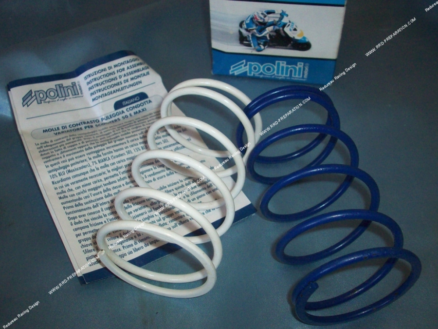 Set of 2 POLINI thrust springs for PIAGGIO scooter