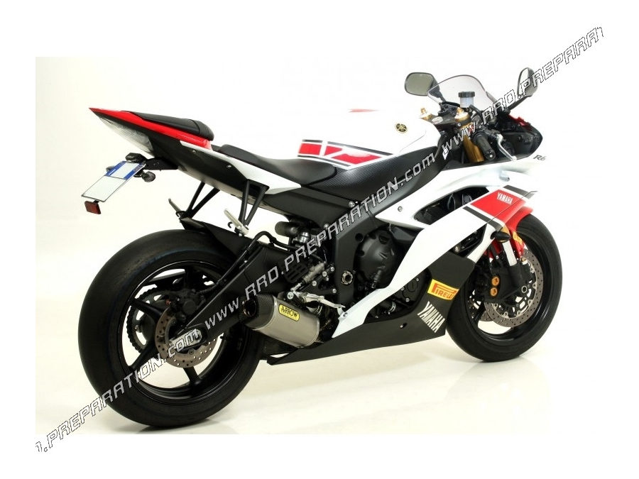 Ligne d'échappement complète ARROW Compétition sur YAMAHA YZF 600 R6 de 2008 à 2011 Ligne d'échappement complète ARROW Compétition sur YAMAHA YZF 600 R6 de 2008 à 2011