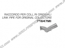 Stainless steel fitting for mounting ARROW silencer on original collector of KTM DUKE 690 from 2016