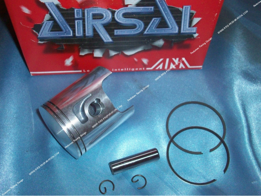 Piston d.47,6mm bi-segments axe 10mm pour kit AIRSAL Luxe 70cc dur minarelli horizontal air