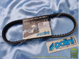 Courroie POLINI Racing KEVLAR pour scooter MBK BOOSTER, OVETTO, NITRO, YAMAHA BW'S, AEROX, NEO'S, APRILIA SCARAEO... 100cc 2T