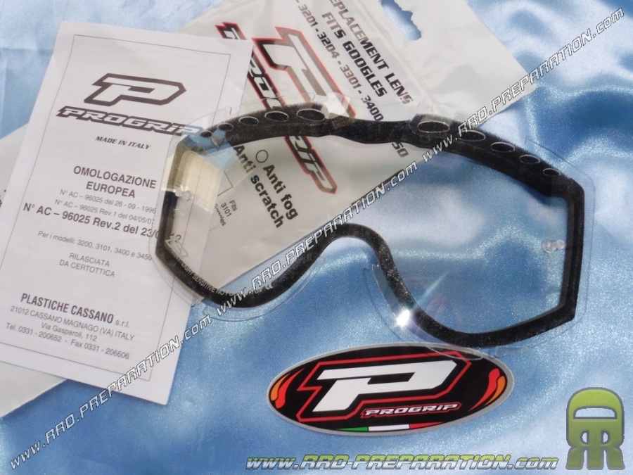 Double screen glasses PROGRIP 3200/3300/3400 Transparent (clear)