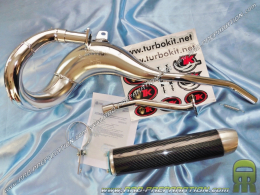 Escape TURBOKIT TK RACING cromado y carbono paso alto para SUZUKI RMX, SMX, 50cc…