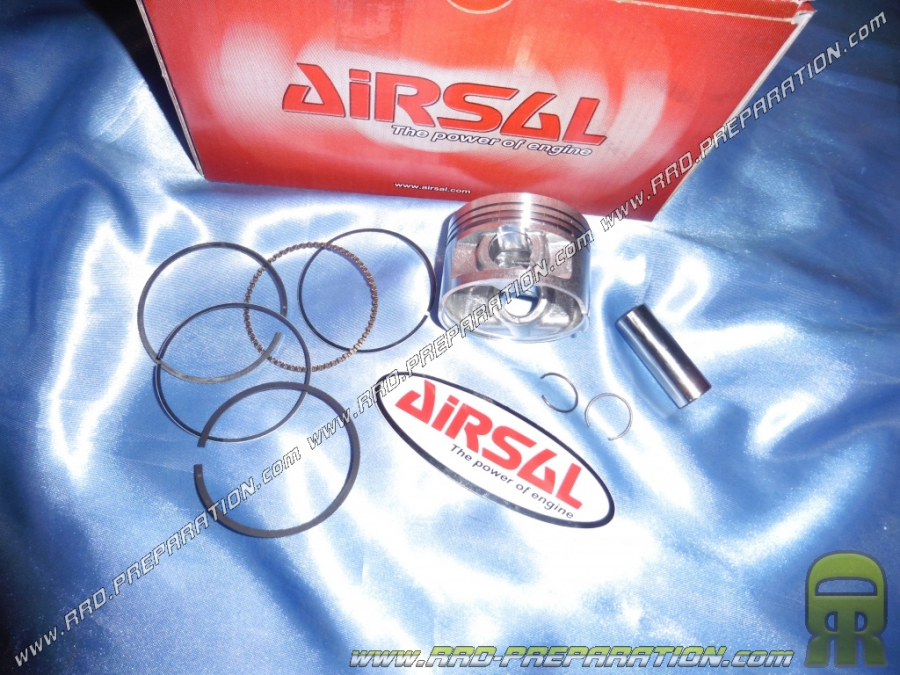 Piston 3 segments AIRSAL Ø57.4mm axe 14mm pour kit 150cc AIRSAL sur moto YAMAHA YBR, XT R et XT X 125cc