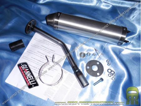 Silencer, cartridge for exhaust GIANNELLI Alu or Carbon with tube of