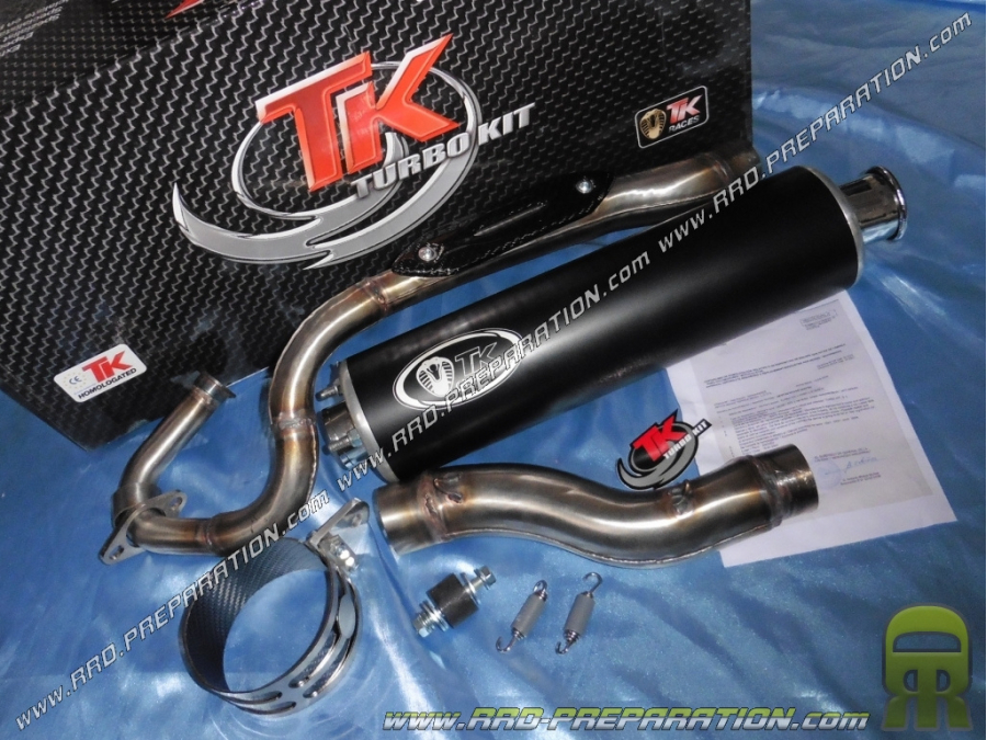 Línea de escape TURBO KIT TK QUAD 4T ROUND para KYMCO MXER y MXU 150cc