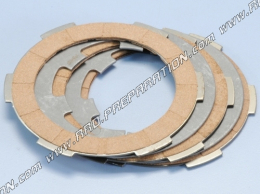 Set of 5 POLINI reinforced clutch discs (discs + spacers) APE FL, FL2, FL3, RS3, VESPA, HP, 50, 125 2T