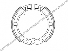 Rear brake shoes POLINI Ø125mm PIAGGIO APE, VESPA, PK, FL2, FL3, SPECIAL, XL, PRIMAVERA... 50 and 125