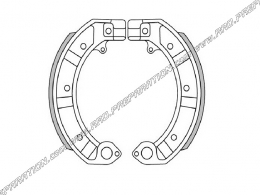 Zapatas de freno POLINI Ø150mm PIAGGIO VESPA PK, XL, PRIMAVERA, HP, PX, XL, VELOCE, SPRINT... 50 y 125