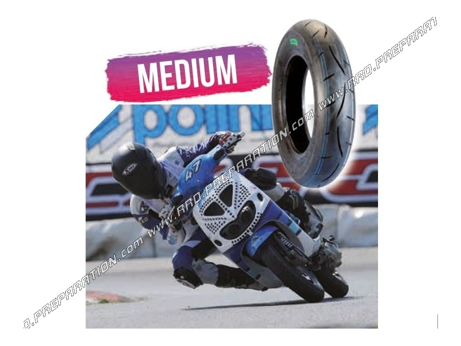 Mitas tire by POLINI slick super-soft competition 10 or 12 inches