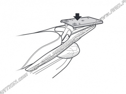 Soporte baúl MAXI SCOOTER SHAD adaptable para 125 PIAGGIO MEDLEY