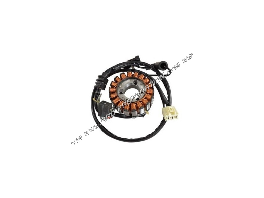 Stator d'allumage TEKNIX ORIGINAL pour MAXI SCOOTER APRILIA SCARABEO, PIAGGIO BEVERLY, GILERA RUNNER, VESPA... 125 et 150cc