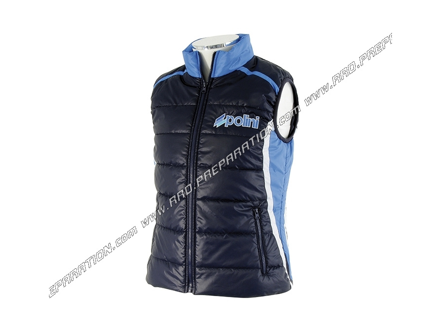 Chaqueta cremallera sin mangas POLINI EVO Azul hombre talla a elegir