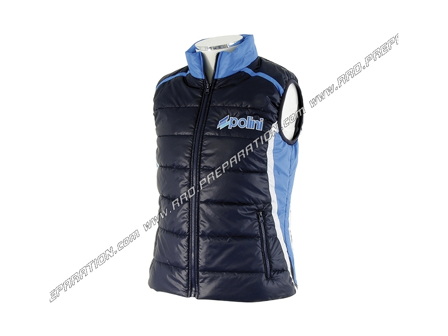 sleeveless zip jacket POLINI EVO Blue Man size choices